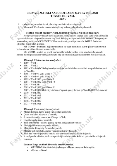 microsoft word — DOCX