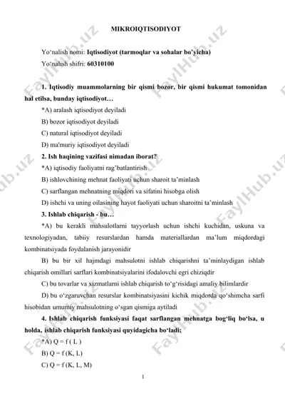 mikroiqtisodiyot — DOCX