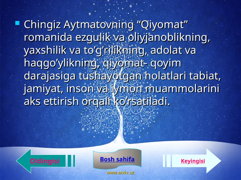 chingiz aytmatovning “qiyomat” romani - Page 5