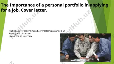 personal portfolio importance in job applications — PPTX