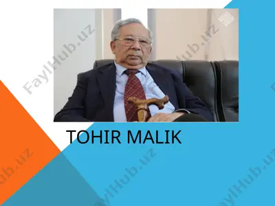 tohir malik — PPTX