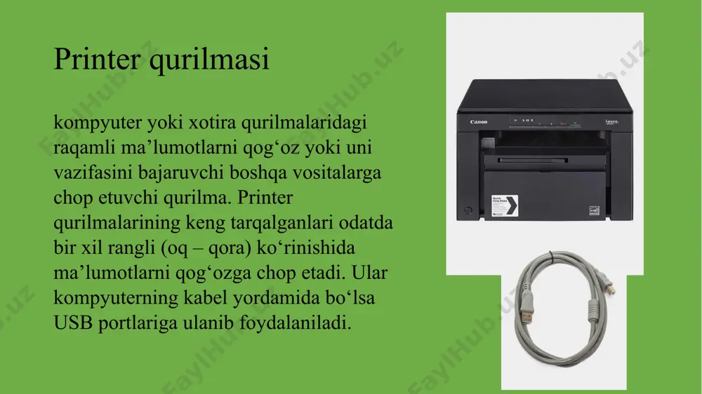 irish va qog‘ozni to‘g‘ri joylashtirish quyidagi printer turlaridan qaysi biri eng tejamkor hisoblanadi? inkjet printer lazer printer 3d printer 3d printer nima uchun ishlatiladi? raqamli suratlarni chop etish uch o‘lchamli obyektlarni yaratish hujjatlarni skanerlash yutqazdingiz orqaga image1.png image2.png /docprops/thumbnail.jpeg