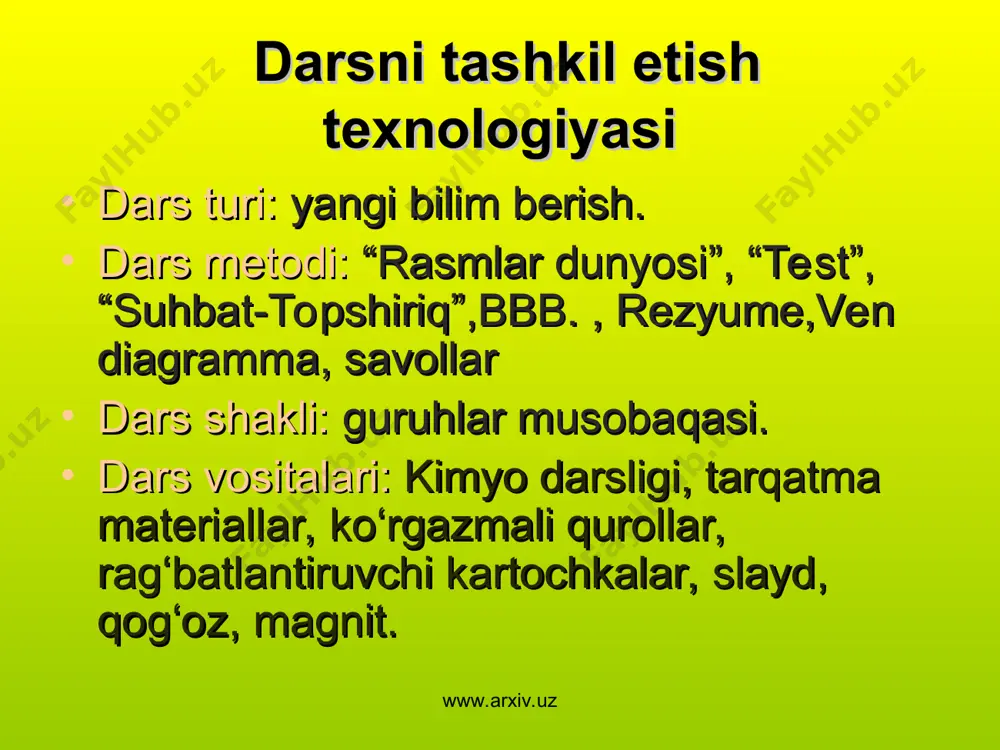 kimyoviy bog’lanish va molekulalarning tuzilishi dars ishlanma - Page 5
