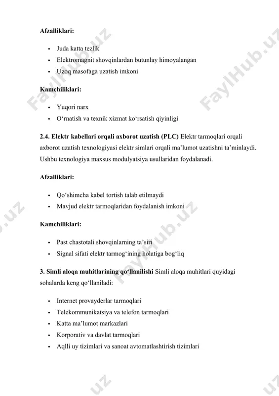 simli axborot uzatish muhitlari - Page 3