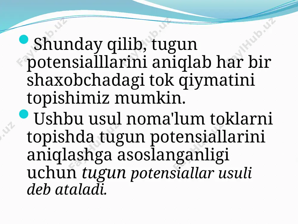 elektr zanjirlarni hisoblash usullari - Page 4