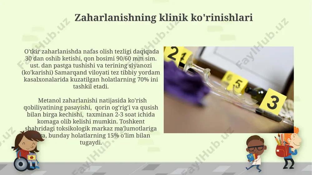 o’limga olib keladigan zaxarlanishlar xarakteristikasi - Page 5