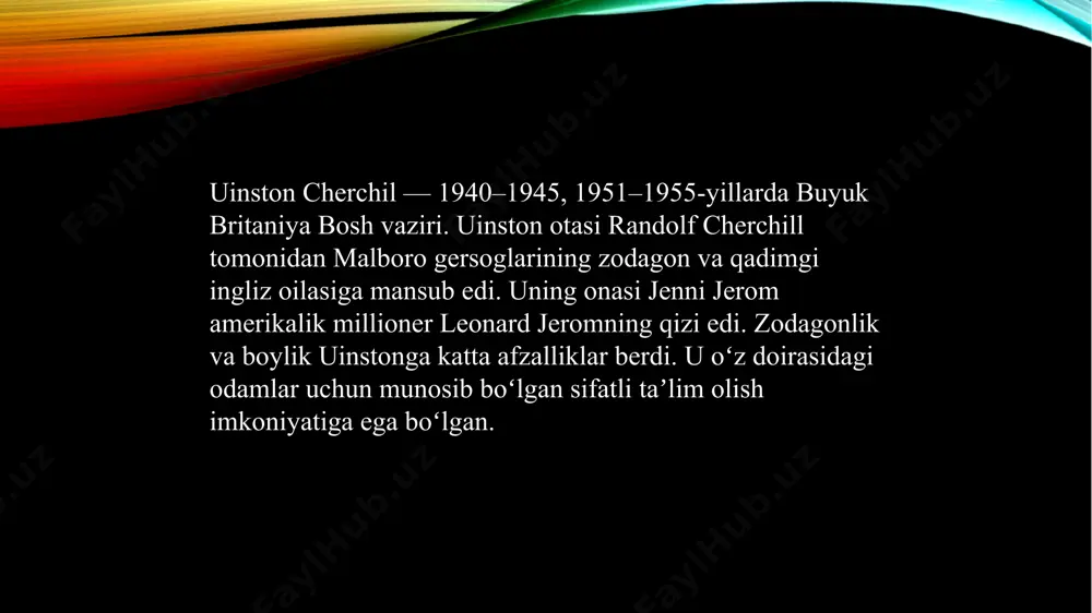 uinston cherchillning jahon tarixi fanidan mustaqil ishi - Page 5