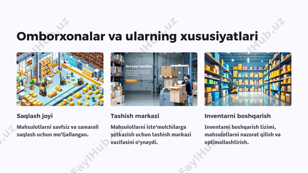 logistika tizimlari elementlarining xususiyatlari - Page 5