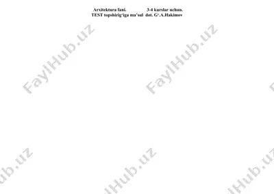 arxitektura fani — DOC
