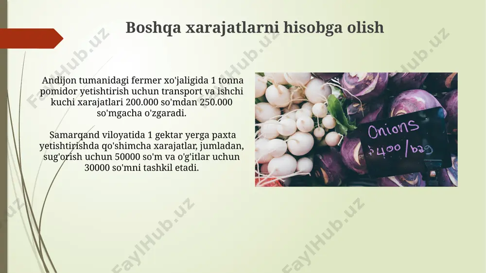 moyli ekin maxsulotlari tan narxini hisoblash - Page 5