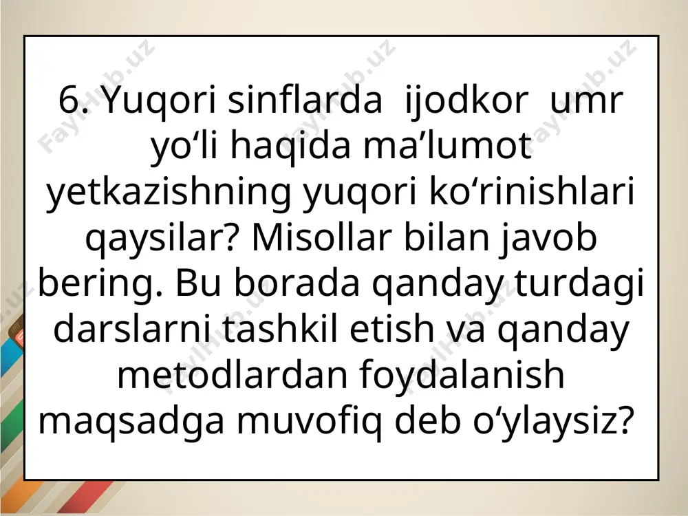 yozuvchi tarjimayi holining berilishiga xos xususiyatlar - Page 5