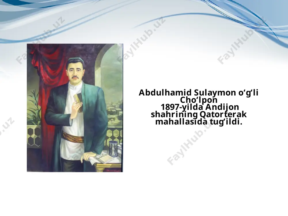 uhim ahamiyatga ega bo‘ldi. haqiqat kuychisi va erk farzandi – cho‘lpon buni qilolmasdi. shu bois uni o‘zi sevgan, hayotini baxshida qilgan xalqqa dushman deb, millatchi deb e’lon qilishdi. cho‘lpon o‘zbek she’riyatining yorqin yulduzi sifatida o‘tkinchi bulutlar pardasini yirtib tashlab, milliy she’riyat osmonida qayta porladi. qorong‘u kechada ko‘kka ko‘z tikib, eng yorug‘ yulduzdan seni so‘raymen. ul yulduz uyalib, boshini bukub, aytadir: men uni tushda ko‘ramen. tushimda ko‘ramen – shunchalar go‘zal, bizdan-da go‘zaldir, oydan-da go‘zal! ko‘zimni olamen oy chiqqan yoqqa, boshlaymen oydan-da seni so‘rmoqqa. ul-da aytadir: bir qizil yanoqqa uchradim tushimda, ko‘milgan oqqa. oqqa ko‘milganda shunchalar go‘zal, mendan-da go‘zaldir, kundan-da go‘zal! go‘zal erta tong shamoli sochlarin yoyib, yonimdan o‘tganda so‘rab ko‘ramen. aytadir: bir ko‘rib, yo‘limdan ozib, tog‘-u toshlar ichra istab yuramen! bir ko‘rdim men uni – shunchalar go‘zal, oydan-da go‘zaldir, kundan-da go‘zal! ul ketgach, kun chiqar yorug‘lik sochib, undan-da so‘raymen sening to‘g‘ringda. ul-da o‘z o‘tidan bekinib, qochib aytadir: bir ko‘rdim, tushdamas, o‘ngda. …
