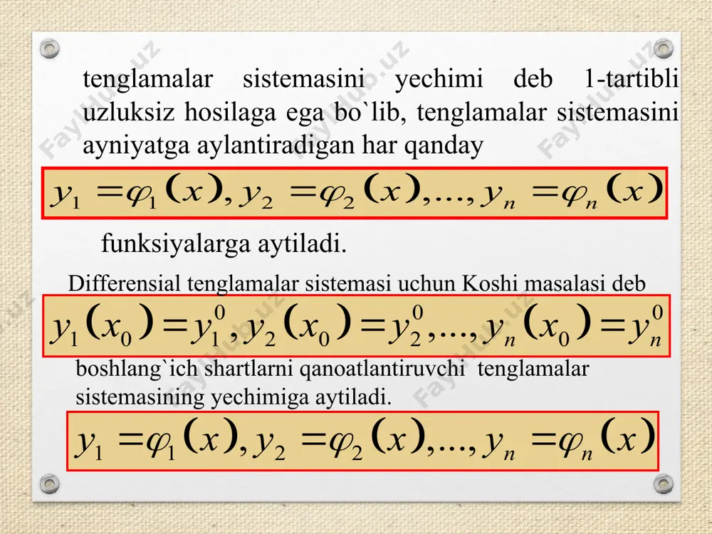 chiziqli differensial tenglamalar sistemasi - Page 3