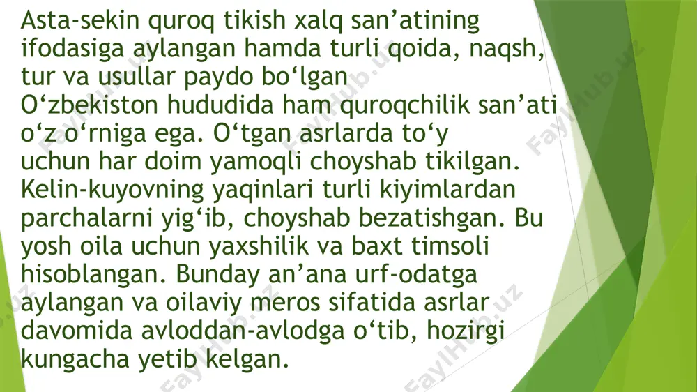 xalq hunarmandchiligida quroqchilik san’ati va tarixi - Page 5