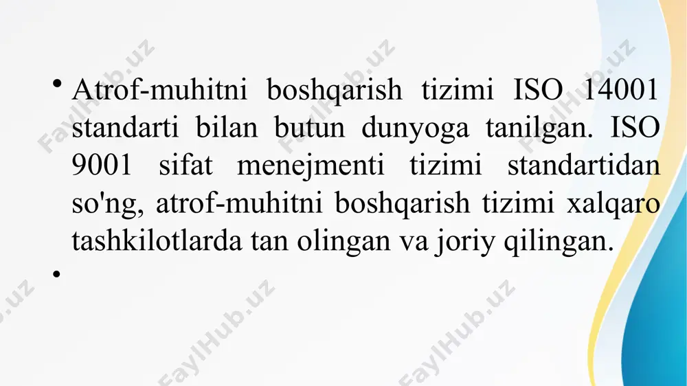 iso 14001 atrof-muhitni boshqarish tizimi standart doirasi - Page 3