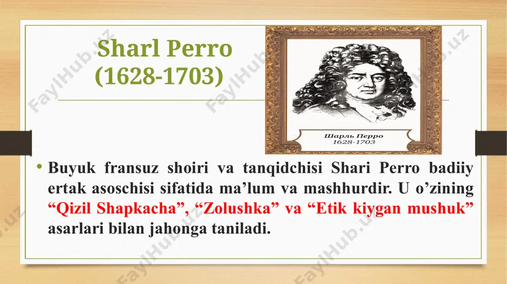 tetiga o’qishga kiradi. andersen juda ko’plab mamlakatlami kezib chiqadi. frantsiya, shvetsariya, italiya, gretsiya va ispaniya singari joylarga sayohat qiladi. andersenning ijodi 20-yillarning boshlarida boshlanadi. u dastlab lirik she’rlar, roman, drama, yo’l ocherklari, biografik etyudlar yaratadi. “daniyalik xolger”, “qor malikasi”, vatanparvarlik ruhi bilan yo’g’rilgan “daniya-mening vatanim”, ozodlik g’oyasi mujasamlangan “soqchi”, “shilyon asiri” va boshqa she’rlari she’riy janrda yaratgan eng sara asarlari jumlasiga kiradi. uning ijodi ko’p qirrali va rang-barangdir. ayniqsa, tarix va ertak asarlari yosh kitobxonlar uchun maroqlidir. “ertaklar” (1835-1855), “yangi ertaklar”(l843-1872) va boshqa kitoblari andersenning nomini juda mashhur qiladi va uni jahonga tanitadi. andersen ertaklarida ko’pincha bosh qahramon shahzoda ham emas, malika ham emas, balki oddiy mehnatkash xalqdir. ular o’zlarining samarali mehnati, aql-idroki, axloq-odoblari bilan kitobxon tahsiniga sazovar bo’ladilar. “bolalar gurungi” “bolalar gurungi” asarida avvaldan hech kim taqdirini, kichkintoy o’sib- ulg’aygach kim bo’lib yetishishini bilishi mumkin emasligini, bu ko’proq o’sha bolaning o’ziga, intilishiga, kattalarning ibratomuz pand-nasihatlariga quloq solishga bog’liq ekanligini …