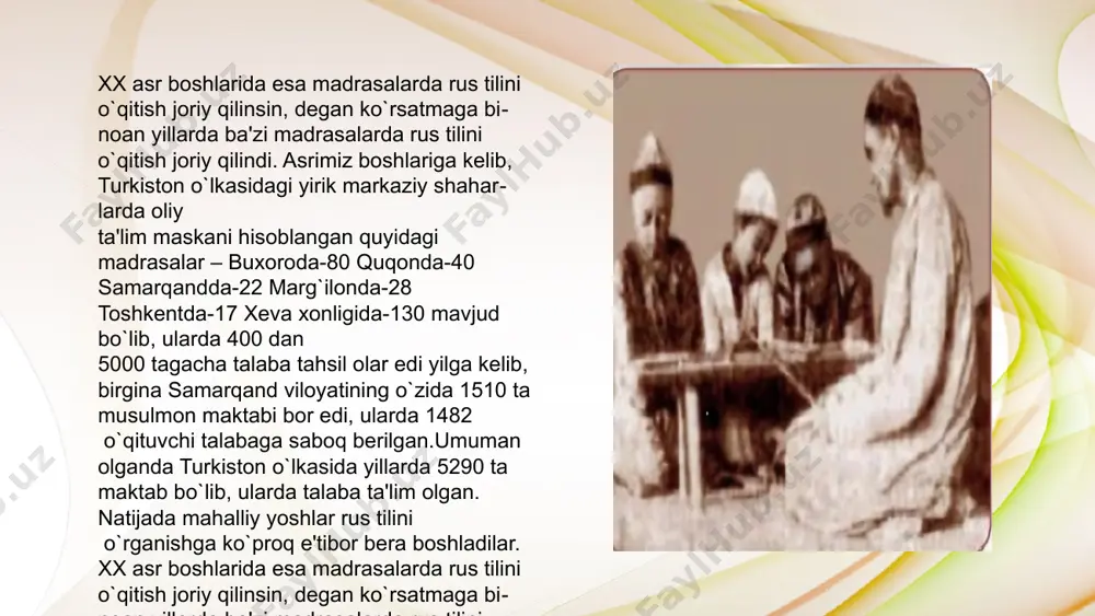 rossiya imperiyasi davrida turkistonda ta‘lim tizimi - Page 4