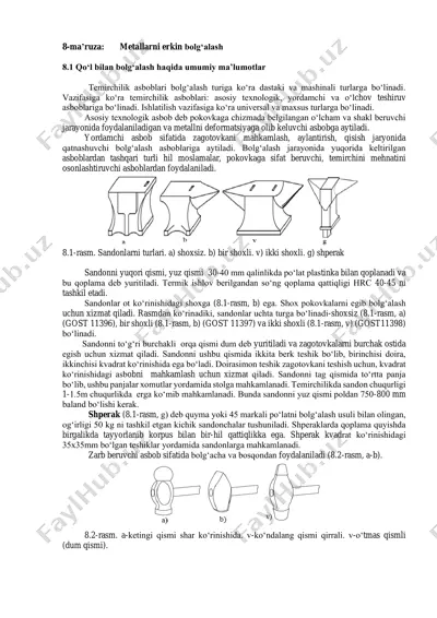 temirchilik asboblari — PDF