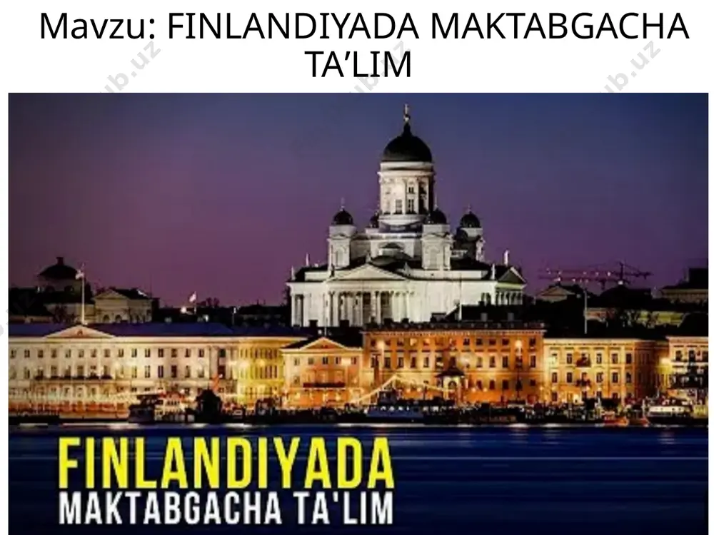 finlandiyada maktabgacha taʼlim - Page 2