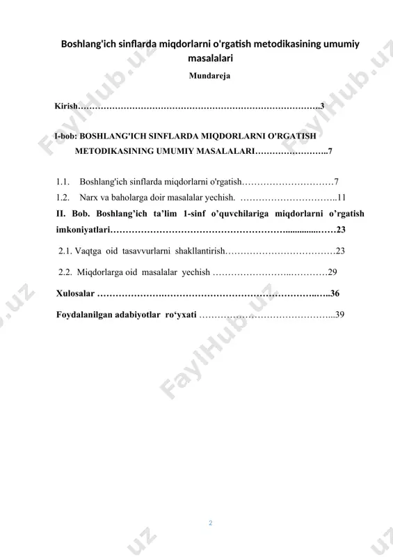 etodikasini takomillashtirishga bag‘ishlangan ilmiy adabiyotlar tahlili psixologik-pedagogik tadqiqotlarda boshlang‘ich sinflarda matematika o‘qitish samaradorligini oshirishning ilmiy taxlili birinchidan, axborotlarni boyitib borish orqali ta’lim mazmunini o‘zgartirish, didaktik elementlarni qatnashtirib o‘zlashtirish, (b.p.erdniyev, p.m.erdniyev), har bir fanning asosiy g‘oyasini ajratish (i.d.zverev, v.n.maksimova, r.a. mavlonova, a.abduqodirov, a.m.markushevich) nazariy bilimlarning rolini oshirish (v.v. davidov, a.k. markova, j.. ikromov, a.m. pishkalo, l.sh.levenberg, n.u.bikbayeva, e.yangibayeva, m.axmedov) yo‘nalishlarida amalga oshirilgan. boshlang‘ich sinf uchun darslik va o‘quv qo‘llanmalari (k.qosimova, r.a. mavlonova, l.sh. levenberg), o‘qituvchilar uchun qo‘llanmalar (m.i. mopo, a.m. pishkalo, l.sh.levenberg, n.u.bikbayeva) va o‘quvchilar uchun, tajriba-sinov qo‘llanmalari (m.ahmedov, n.abduraxmonova, r.ibragimov, y.m. kolyagin, p.m. erdniyev) mualliflari mashqlar to‘plami (o‘quv materiallari) orqali boshlang‘ich maktab o‘quvchilarining bilish faoliyatini shakllantirish mumkinligiga to‘xtalib o‘tishgan. didaktika va ta’lim metodikasiga bag‘ishlangan ishlarda (p.m.erdniyev, n.u.bikbayeva, l.sh. levenberg, r.a. mavlonova, k.qosimova va boshqalar) bu muammo umumiy holatda ko‘zda tutiladi, biroq maxsus tadqiqot predmeti sifatida ajratib olinmagan. shuningdek, boshlang‘ich sinflarda miqdoriy masalalar yechishni tashkil etish vositasi sifatida ta’lim texnologiyasi, mustaqil …