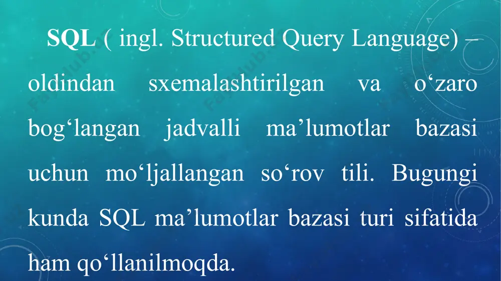 ma'lumotlar bazasi va mbbt haqida tushuncha - Page 5