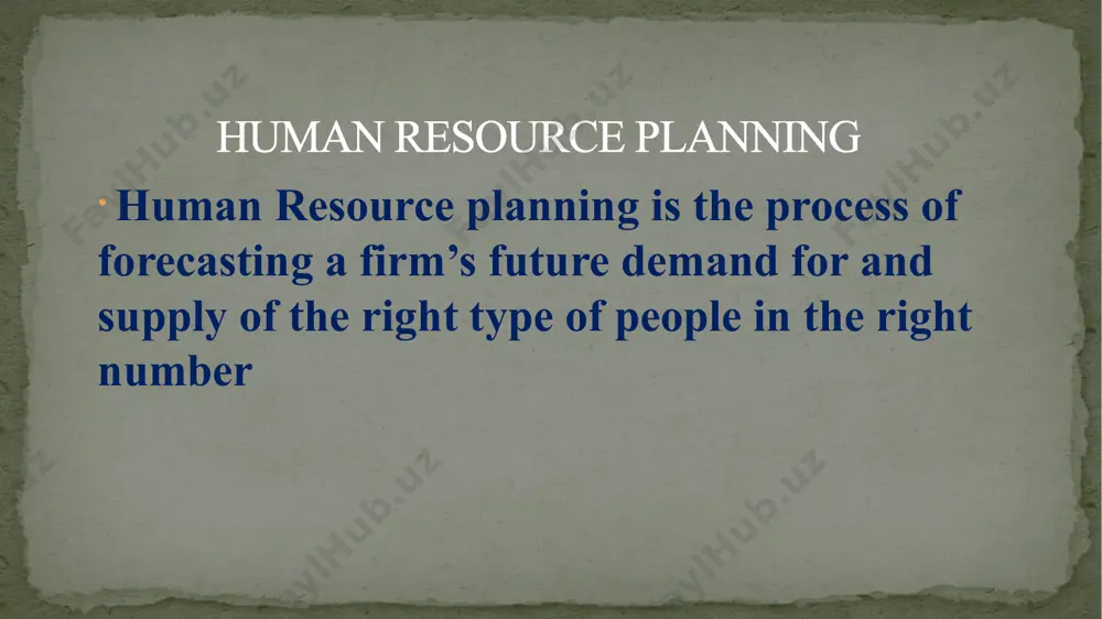 human resource planning - Page 2
