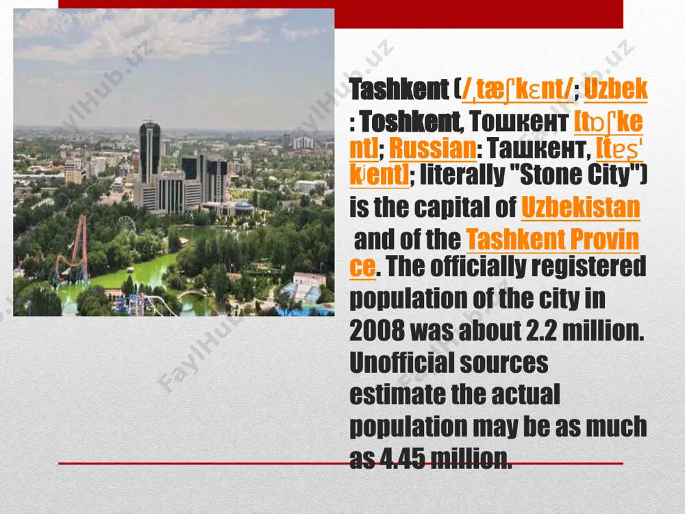 tashkent - capital of uzbekistan - Page 3