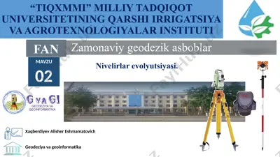 nivelirlar evolyutsiyasi — PPTX