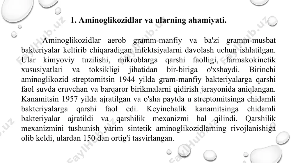 silalar hosil bo'lishi mumkin. trimetil silildietil amin (tmsdea), amino va gidroksil guruhlarini silillashtiruvchi reagent, lotinlashtiruvchi vosita sifatida ishlatilgan. mahsulotlar namlikka sezgir va shuning uchun barqaror emas. natijada, natijalar chiziqli bo'lmagan va yomon takrorlanadi va derivatizatsiya rentabelligi past bo'ladi. namuna namligi va eruvchanligidagi o'zgarishlarni bartaraf etish uchun namunalarni derivatizatsiya qilishdan oldin muzlatib quritish qo'llaniladi. muhrlangan namuna flakonlari, xromatografik tizimdan metall qismlarni olib tashlash va ustunga in'ektsiya takrorlanishi va miqdorini yaxshilashga harakat qilindi. shunga qaramay, chiziqlilik va derivatizatsiya rentabelligi pastligicha qolmoqda. farmatsevtika mahsulotida farmakologik xarakteristikalari bilan farq qiluvchi dori komponentlari yoki stereoizomerlarning nisbatini bilish muhimdir. neomitsin b va c va paromomitsin i va ii ning stereoizomerlari glc tomonidan tmsdea-silillangan hosilalar sifatida ajratilgan. noxiral ustun yordamida stereoselektiv ajralish ekvatorial epimerga qaraganda kuchliroq tutilishi natijasida paydo bo'lishi taklif qilingan. bunga asoslanib, paromomitsin i paromomitsin ii va neomitsin b c dan oldin elute qilinishi kerakligi taklif qilingan. kanamitsinning a, b va c komponentlari trimetilsilil (tms) …