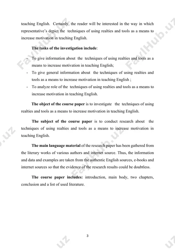 language teaching 1.1 understanding realities and tools in education the term motivation comes under the umbrella of psychology. almost all theories of motivation intend to explain why humans behave and think as they do. however, particularly in the language learning context, teachers and students usually use this term to explain the reasons of success or failure. an individual cannot get competency over the second or foreign language without having sufficient motivation. dornyei (2001) says that motivation is one of the important issues in learning english as second language and it is more complicated for a teacher to sustain students’ motivation for learning english. [footnoteref:2] [2: bandura, a. (2023). perceived self-efficacy in cognitive development and functioning. educational psychologist, 28(2), 117-148. ] teaching english language to the undergraduate students of an engineering profession is quite a challenging task, because they have already enough burdens of their own professional subjects. moreover, students at …