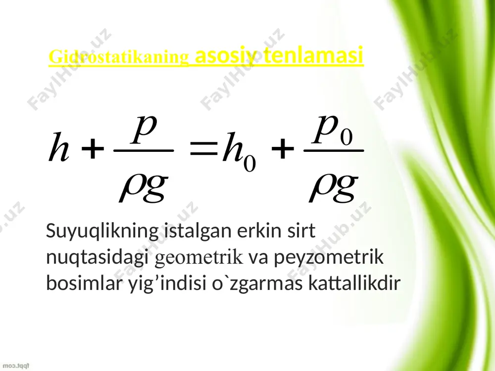 bosim va uning turlari. bosim o’lchash asboblari. arximed kuchi - Page 4