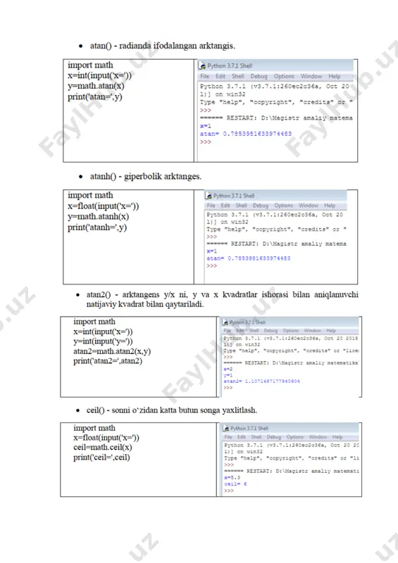 energetika ma'salalari yechishda python dasturlash tili - Page 4