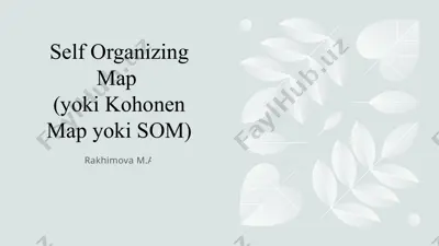 self organizing map (yoki kohonen map yoki som) — PPTX