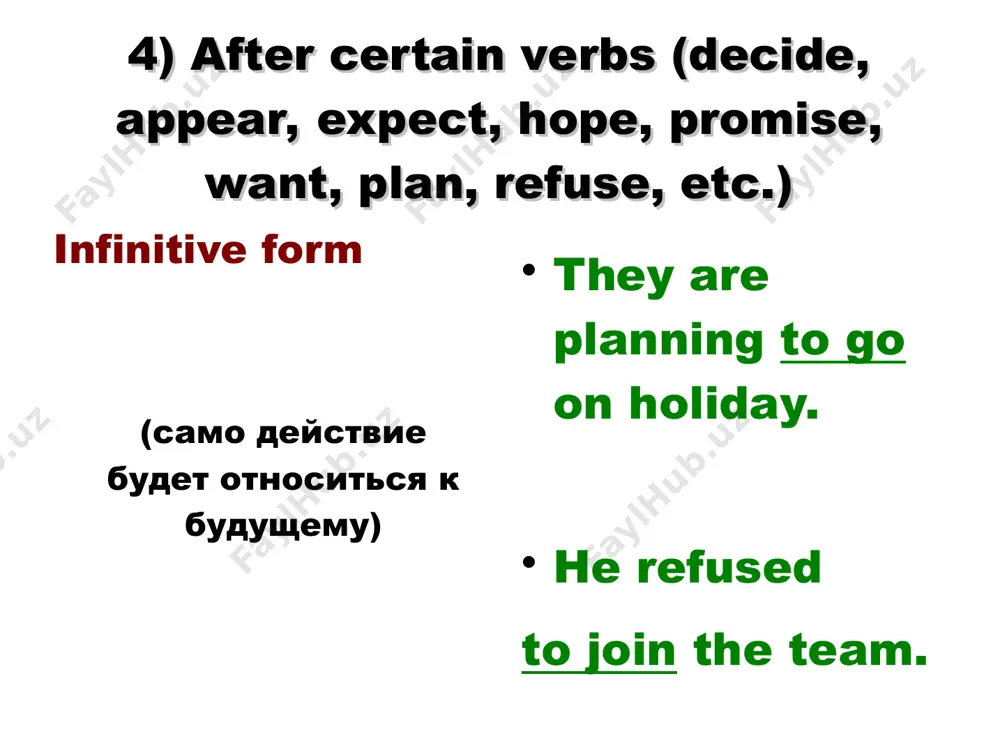 infinitive and -ing forms - Page 5