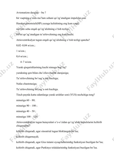 avtomatizm darajasi — DOCX