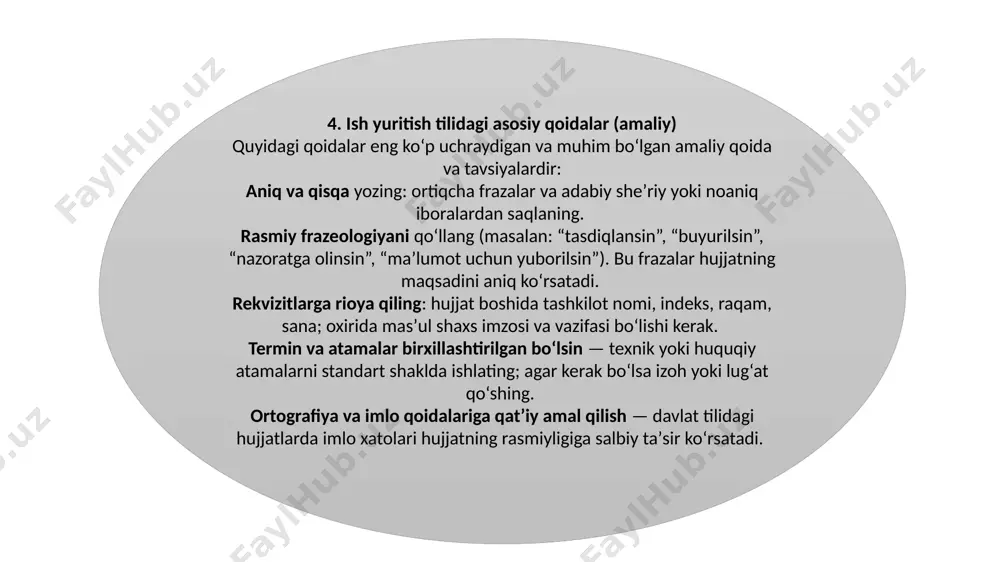 ish yuritish tili va uslubi - Page 5