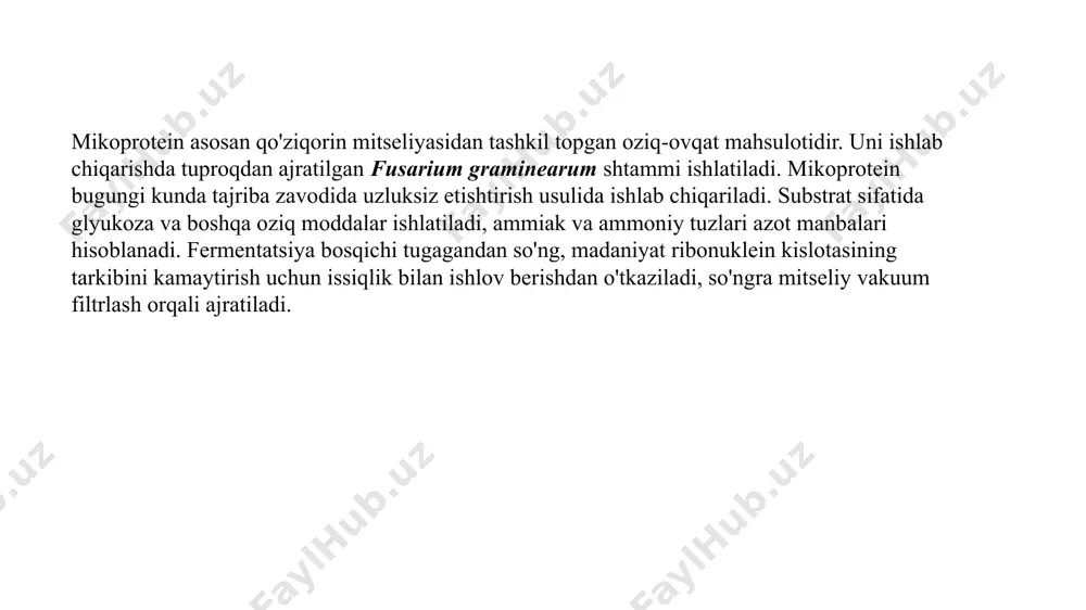 ar turkumi boʻlib, koʻpchilik aerob bakteriyalardir. ular batsillalar (tayoq shaklida) va hayotning ba'zi bosqichlarida ular, aniqrog'i, kub shaklida bo'lib, jins nomini ilhomlantirgan (korineform "kub shaklidagi" degan ma'noni anglatadi) alcaligenes faecalis - u dastlab najasdagi birinchi kashfiyoti uchun nomlangan, ammo keyinchalik odamlar bilan bog'liq holda tuproq, suv va muhitda keng tarqalganligi aniqlandi. oportunistik infektsiyalar yuzaga kelganda, bakteriya odatda patogen bo'lmagan hisoblanadi. opportunistik infektsiya sodir bo'lganda, u odatda siydik yo'llari infektsiyasi shaklida kuzatiladi. o`simliklardan olinadigan oqsil texnologiyasi mikrobial oqsil ozuqaviy oqsillarning ajoyib manbai hisoblanadi, ammo boshqa hujayrali komponentlar ham ortib borayotgan ahamiyat kasb etishi mumkin, bu esa mikrobga asoslangan qo'shimcha mahsulotlar uchun yangi ishlanmalarni keltirib chiqaradi. yangi biotexnologik jarayonlar va mahsulotlarni yaratish zarurati kontekstida ushbu tadqiqot va ishlanmalar yo'nalishi, ayniqsa yangi imkoniyatlar kafolatlangan mamlakatlarda, juda ehtiyotkorlik bilan o'rganilishi kerak (timmis va boshq., 2014). oziqlantiruvchi hayvonlar oqsillarini qishloq xo'jaligiga asoslangan hozirgi an'anaviy etkazib berish yo'li atrof-muhitga yuqori ta'sir ko'rsatadi; ular qayta ko'rib chiqilishi …