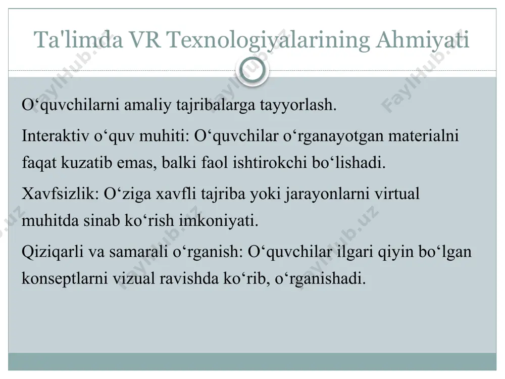 virtual reallik (vr) texnologiyasi ta'limda - Page 4