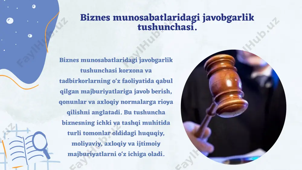 biznes munosabatlarida javobgarlik - Page 4