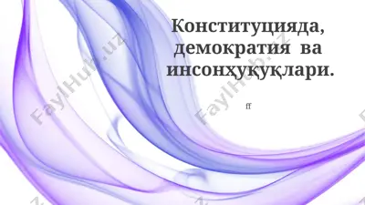 konstitutsiyaviy huquqiy davlat — PPTX