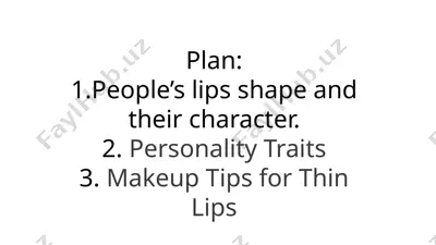lip shape and personality — PPTX