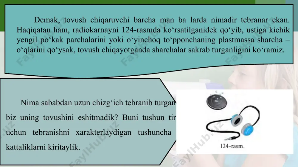 tovush manbalari va uni qabul qilgichlar 6-sinf - Page 5