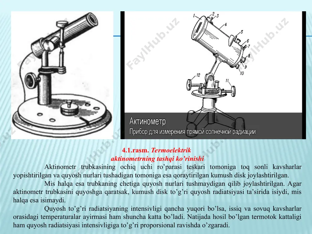 termoelektrik aktinometr - Page 4