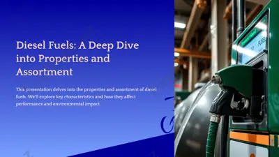diesel fuels: a deep dive into properties and assortment — PPTX