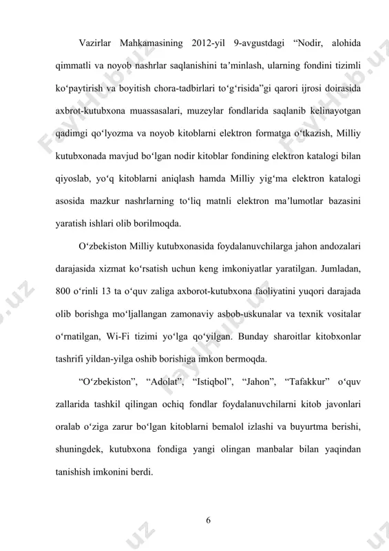 ususiyatlar: -ibora ikki yoki undan ortiq so‘zga ega bo‘ladi. - ibora tarkibidagi so‘zlar lug’aviy ma’nosini yo‘qotib yaxlitligicha ko‘chma ma’no ifodalaydi. -ibora tarkibidagi so‘zlar orasida sintaktik aloqa bo’lmaydi -ibora so‘z va qo‘shma so‘ zlar singari tayyor material, lug‘aviy birlik ,til hodisasi hisoblanadi. frazeologik birlik markazida turgan so‘z turkumlari a) otli frazeologik birikmalar: og‘zi qulog‘ida b) fe’lli frazeologik birikmalar: aqlini yegan frazeologik birliklarning shakl va ma’no turlariga ko‘ra tasnifi. sinonimlik- bir-biriga ma’nosi yaqin ma’nodosh iboralar. m: dunyoga kelmoq- tavallud topmoq. boshi osmonga yetmoq, og‘zining tanobi qochmoq omonimlik- shakli bir xil ma’nosi har xil iboralar. m: boshga ko‘tarmoq- e’zozlamoq; boshga ko‘tarmoq- shovqin solmoq, so‘z olmoq –va’dasini olmoq, so‘z olmoq- gap boshlamoq. antonimlik- qarama-qarshi ma’noli iboralar zid ma’noli iboralar. m: dunyoga kelmoq- ko‘z yummoq, qovog‘idan qor yog‘ilmoq — chehrasi ochilmoq. paronimlik – bitta so‘zi bilan farqlanadigan iboralar:yetti uxlab, tush(i)ga kirmaslik va yetti uxlab tush(i)da ko`rmaslik iboralarning asosiy qo‘llanish o‘rni ,yashash joyi,asosan, badiiy uslubdir. badiiy …