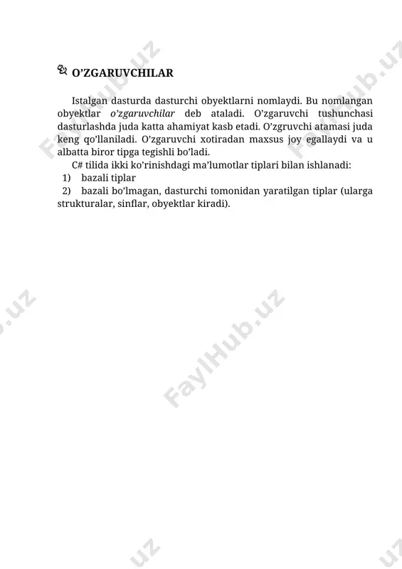 c# tilining tashkil etuvchilari - Page 4