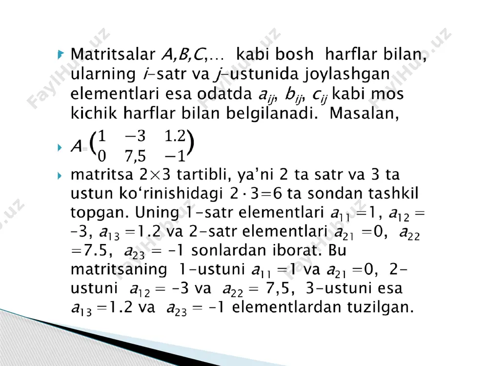 matritsa tushunchasi va asosiy turlari - Page 3
