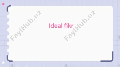 ideal fikr — PPTX