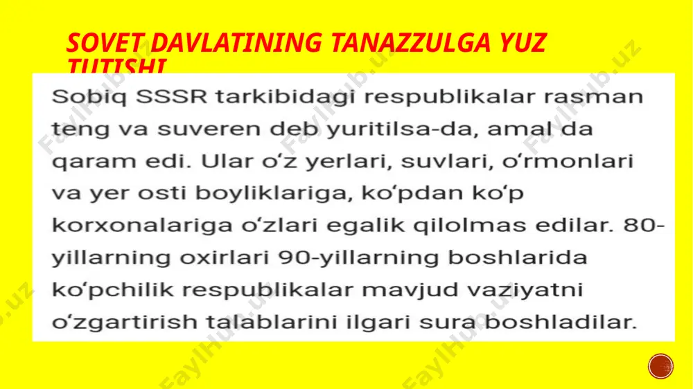 sovet davlatining tanazzulga yuz tutishi - Page 2