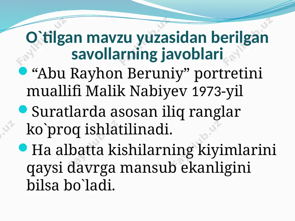 abu rayhon beruniy portreti haqida ma'lumotlar - Page 3